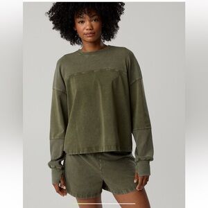 Aerie Offline NWT OG Cotton Crewneck T-Shirt Size Medium in Military Green